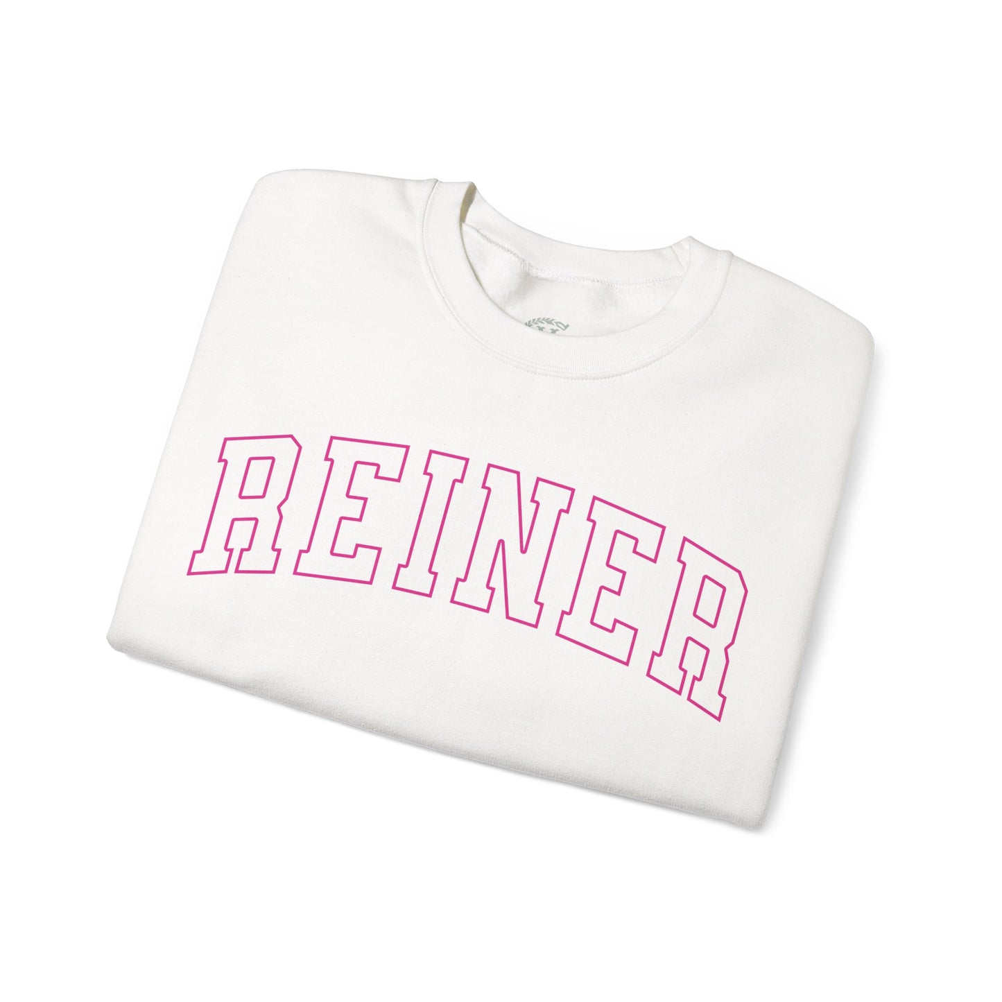 Heavy Blend™ Sweatshirt: Reiner (pink text)
