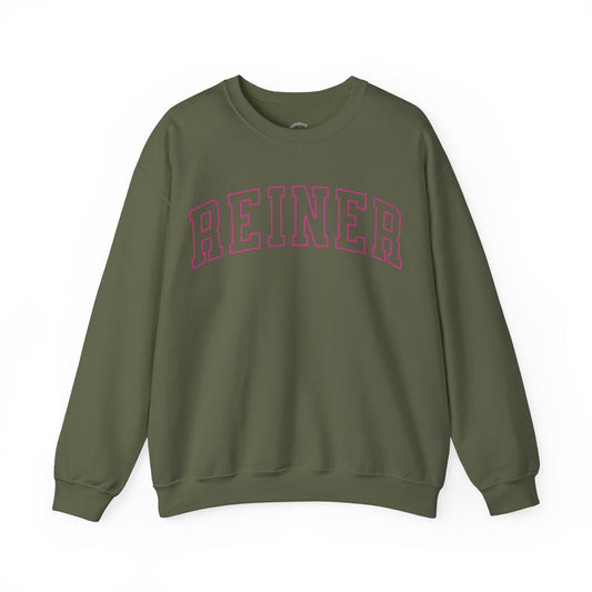 Heavy Blend™ Sweatshirt: Reiner (pink text)