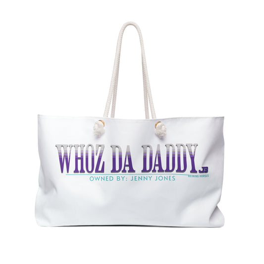 DRAFT Jake Ballard Custom Weekender Bag: Whoz Da Daddy