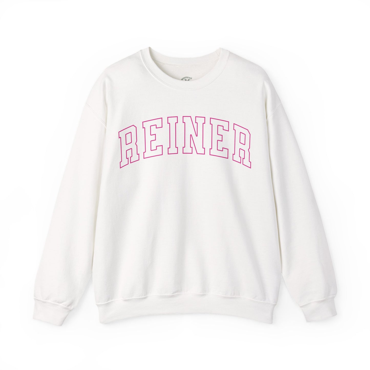 Heavy Blend™ Sweatshirt: Reiner (pink text)