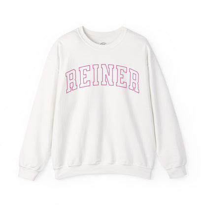 Heavy Blend™ Sweatshirt: Reiner (pink text)