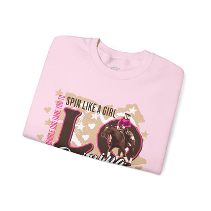 Heavy Blend™ Sweatshirt: Spin Like a Girl