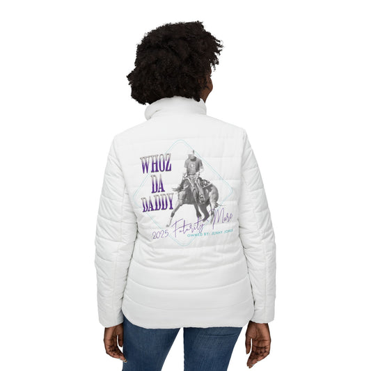 DRAFT Jake Ballard Custom Women’s Puffer Jacket: Whoz Da Daddy