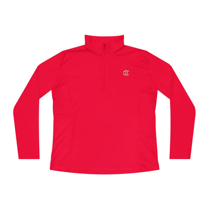 Ladies' Quarter-Zip Performance Pullover: Logo