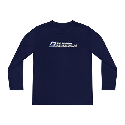 Youth Performance Long Sleeve Shirt: Big Dreams.