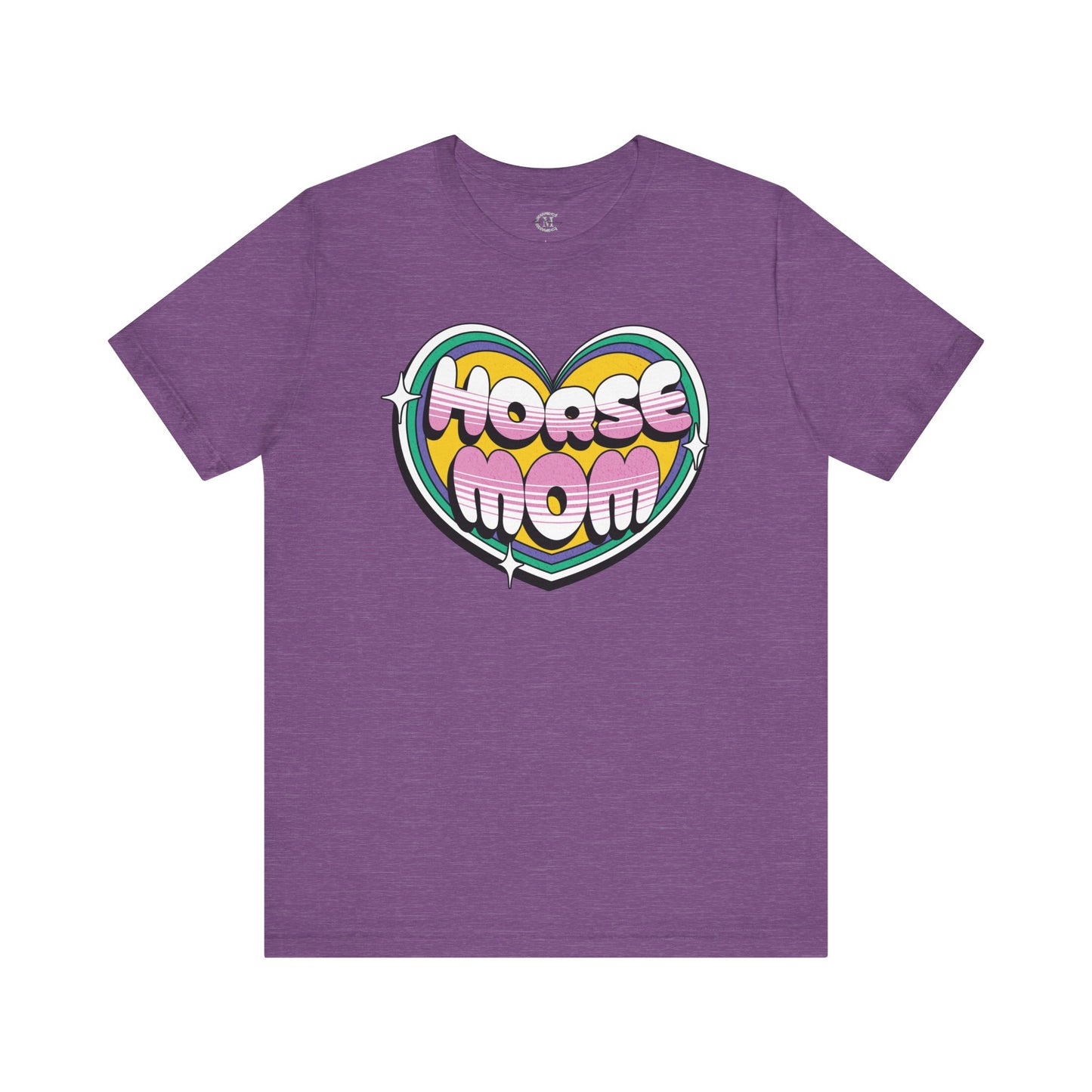 Jersey Short Sleeve Tee: Horse Mom Heart