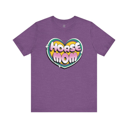 Jersey Short Sleeve Tee: Horse Mom Heart