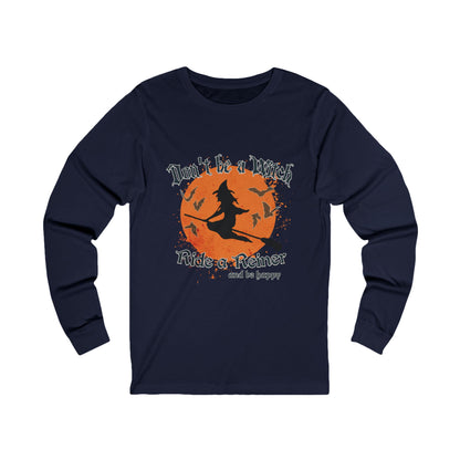 Jersey Long Sleeve Tee: Don't be a Witch
