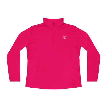 Ladies' Quarter-Zip Performance Pullover: Logo