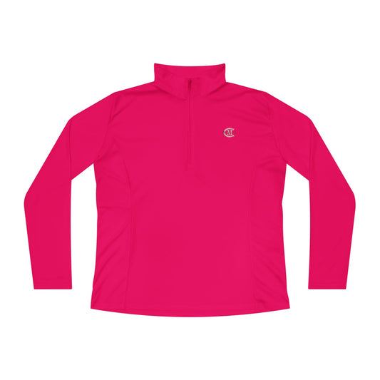 Ladies' Quarter-Zip Performance Pullover: Logo
