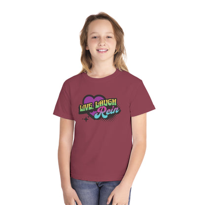 Youth Short Sleeve Tee: Live Laugh Rein