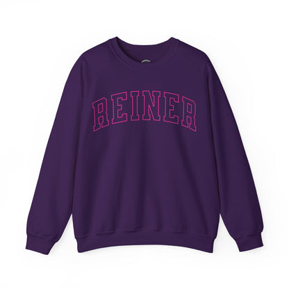 Heavy Blend™ Sweatshirt: Reiner (pink text)