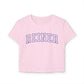 Crop Top Baby Tee: REINER (blue)