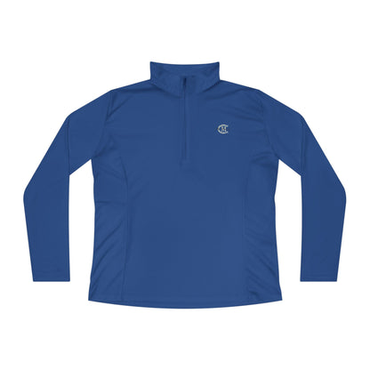 Ladies' Quarter-Zip Performance Pullover: Logo