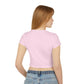 Crop Top Baby Tee: REINER (blue)