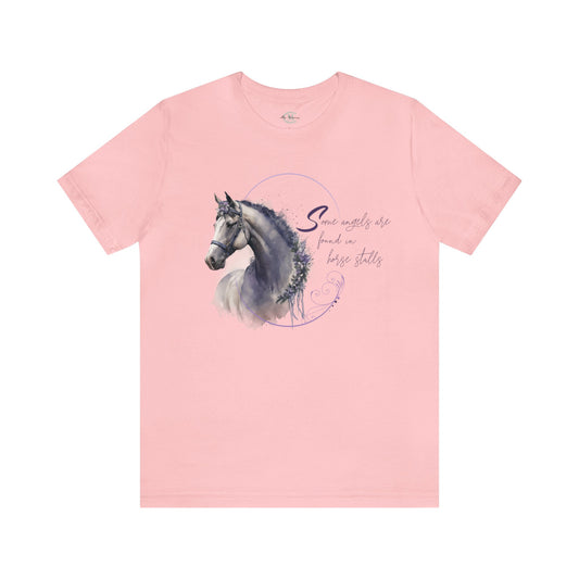 Jersey Short Sleeve Tee: Some Angels are in Stalls