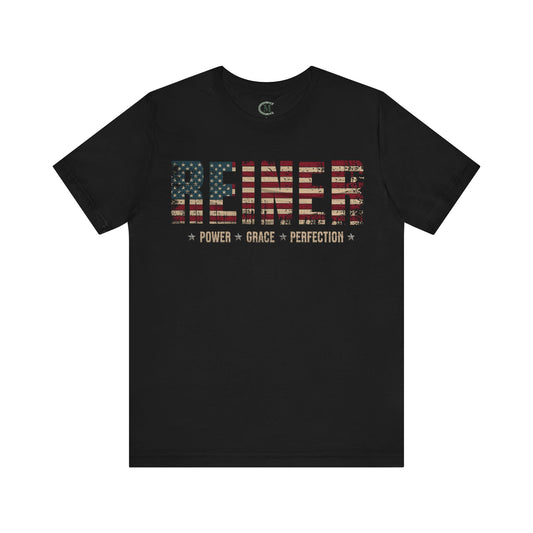 Jersey Short Sleeve Tee: Reiner. Power. Grace. Perfection.