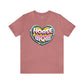 Jersey Short Sleeve Tee: Horse Mom Heart