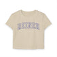 Crop Top Baby Tee: REINER (blue)