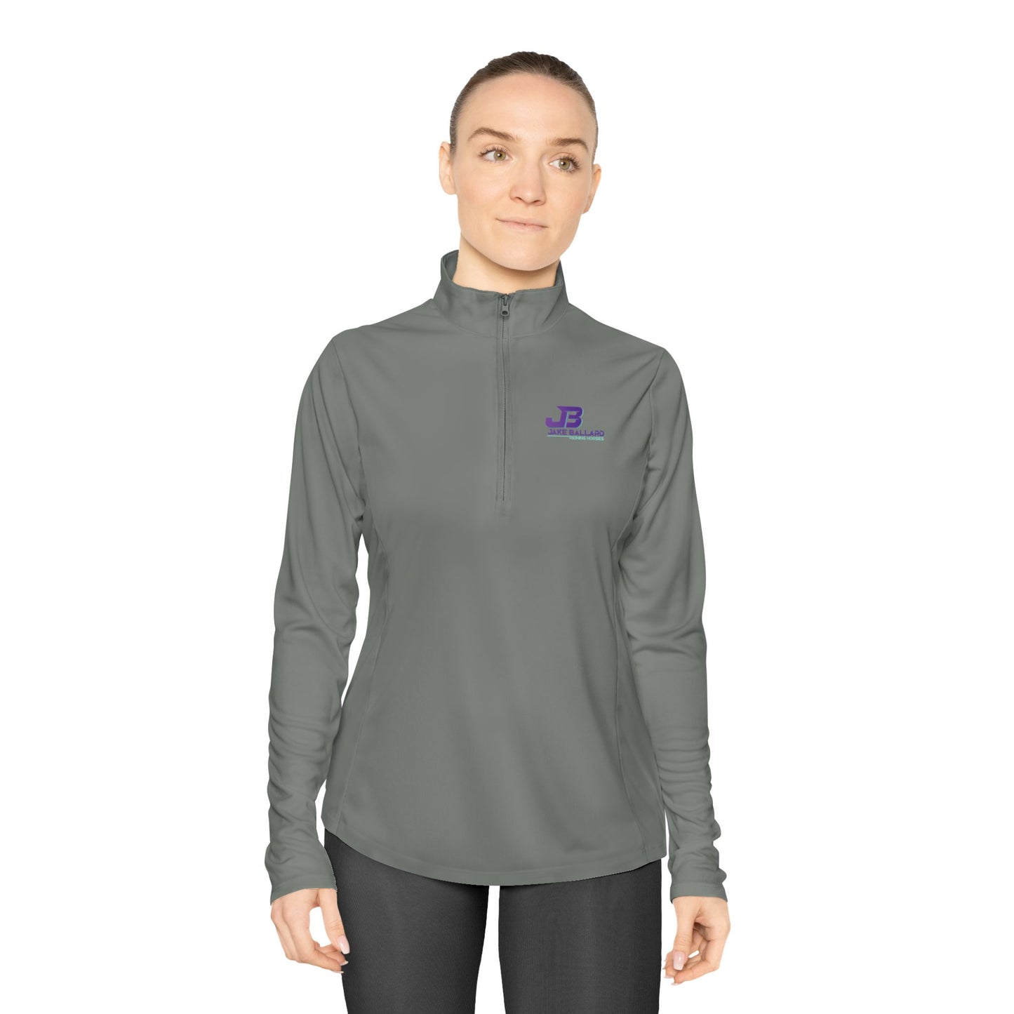 Jake Ballard Custom Ladies' Quarter-Zip Performance Pullover: JB Logo