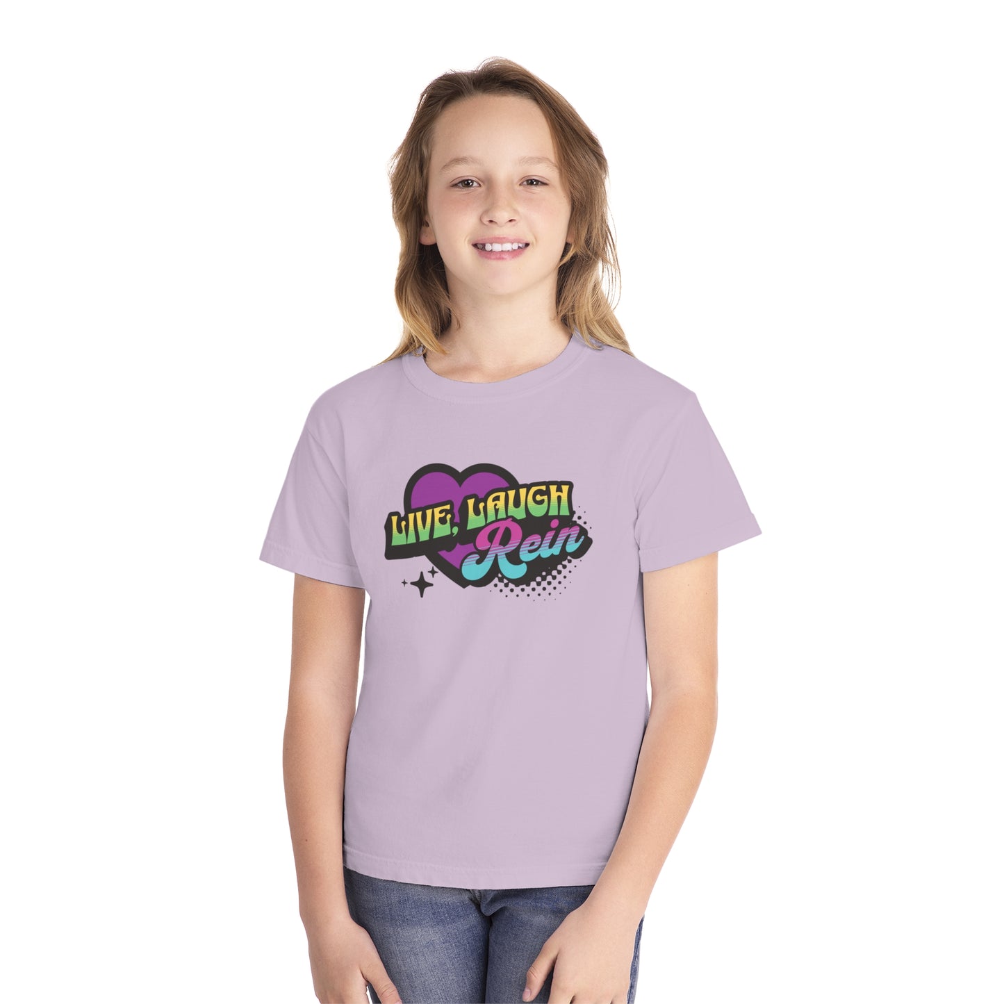 Youth Short Sleeve Tee: Live Laugh Rein