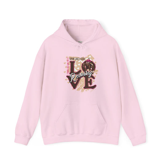 Heavy Blend™ Hoodie: Spin like a Girl.