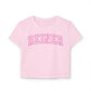 Crop Top Baby Tee: REINER (pink)