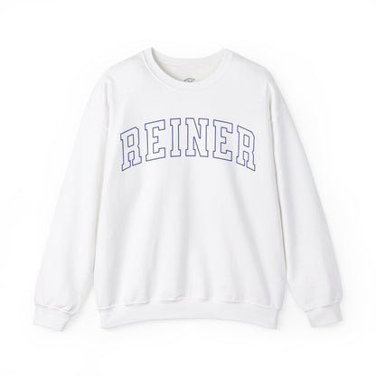 Heavy Blend™ Sweatshirt: Reiner (blue text)