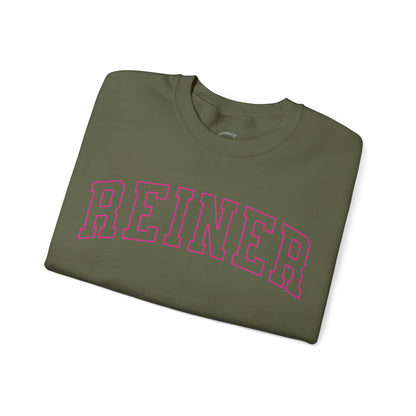 Heavy Blend™ Sweatshirt: Reiner (pink text)