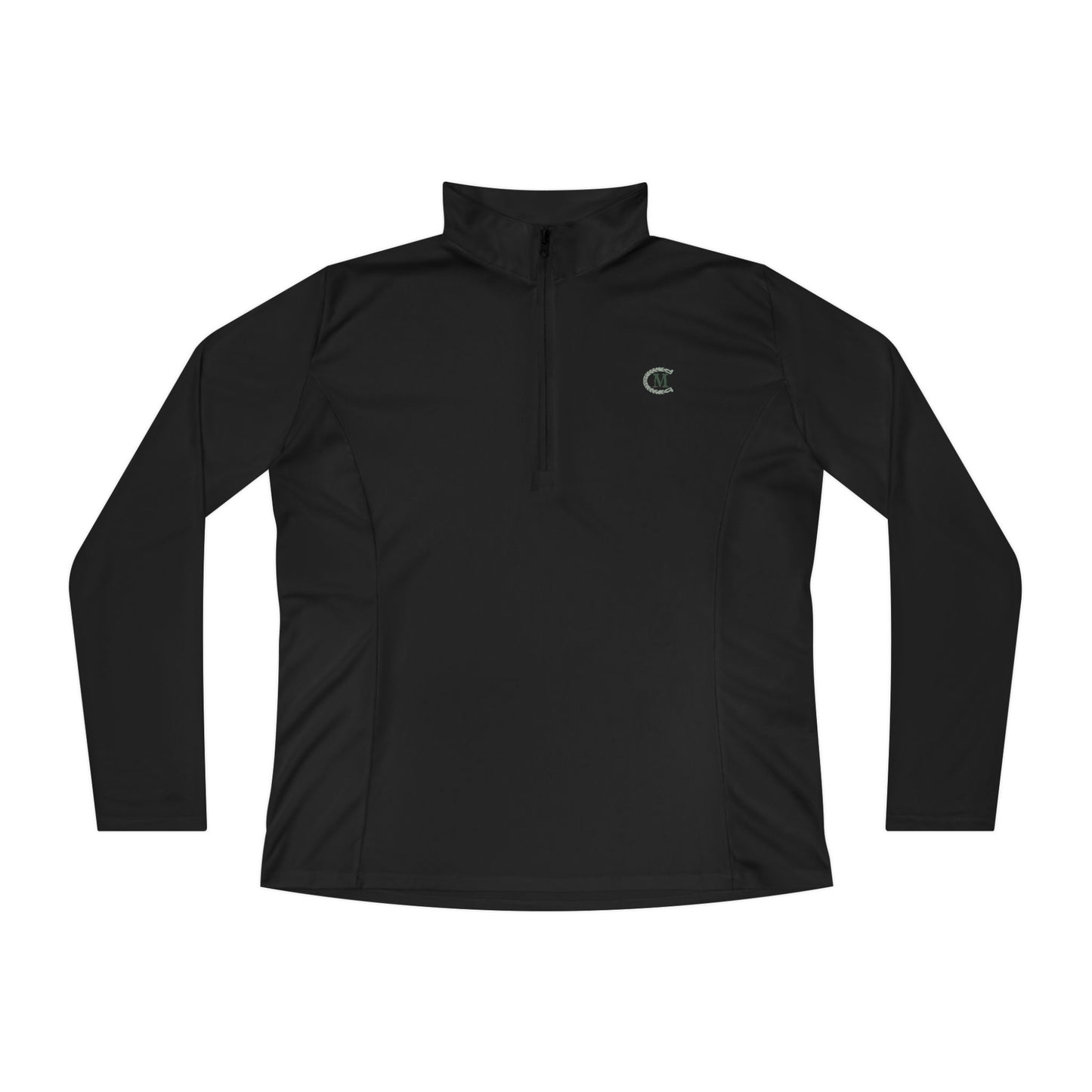 Ladies' Quarter-Zip Performance Pullover: Logo