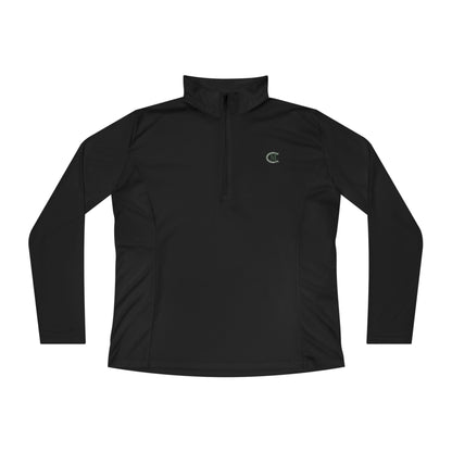 Ladies' Quarter-Zip Performance Pullover: Logo