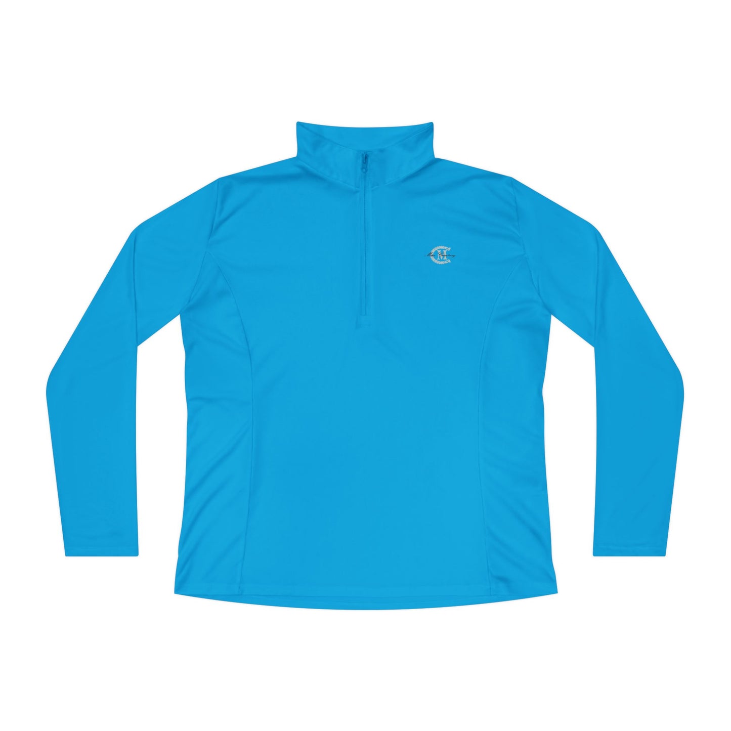 Ladies' Quarter-Zip Performance Pullover: Logo