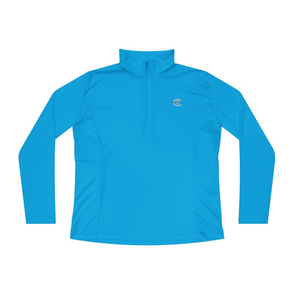 Ladies' Quarter-Zip Performance Pullover: Logo