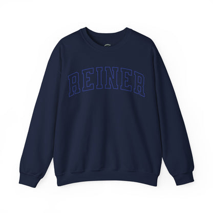 Heavy Blend™ Sweatshirt: Reiner (blue text)