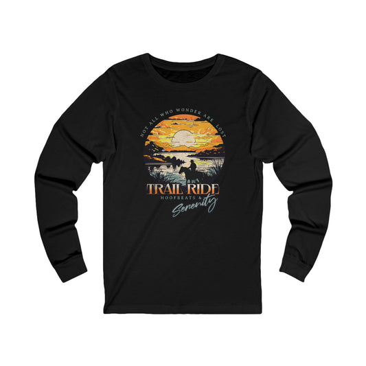 Jersey Long Sleeve Tee: Trail Ride Serenity