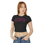 Crop Top Baby Tee: REINER (pink)