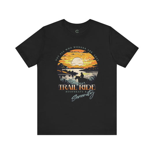 Jersey Short Sleeve Tee: Trail Ride Serenity