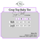 Crop Top Baby Tee: Filigree Reiner