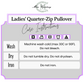 Ladies' Quarter-Zip Performance Pullover: Logo