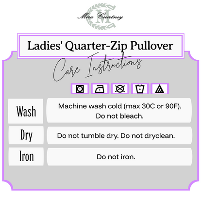Ladies' Quarter-Zip Performance Pullover: Logo
